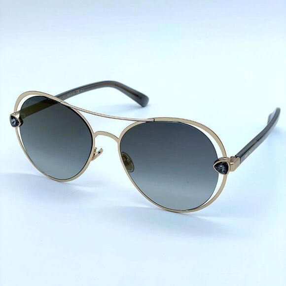NEW JIMMY CHOO SARAH/S 0RHL FQ Gold Mirrored Women Sunglasses - Picture 4 of 11